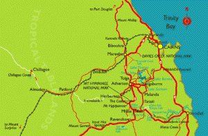 cairns australia map