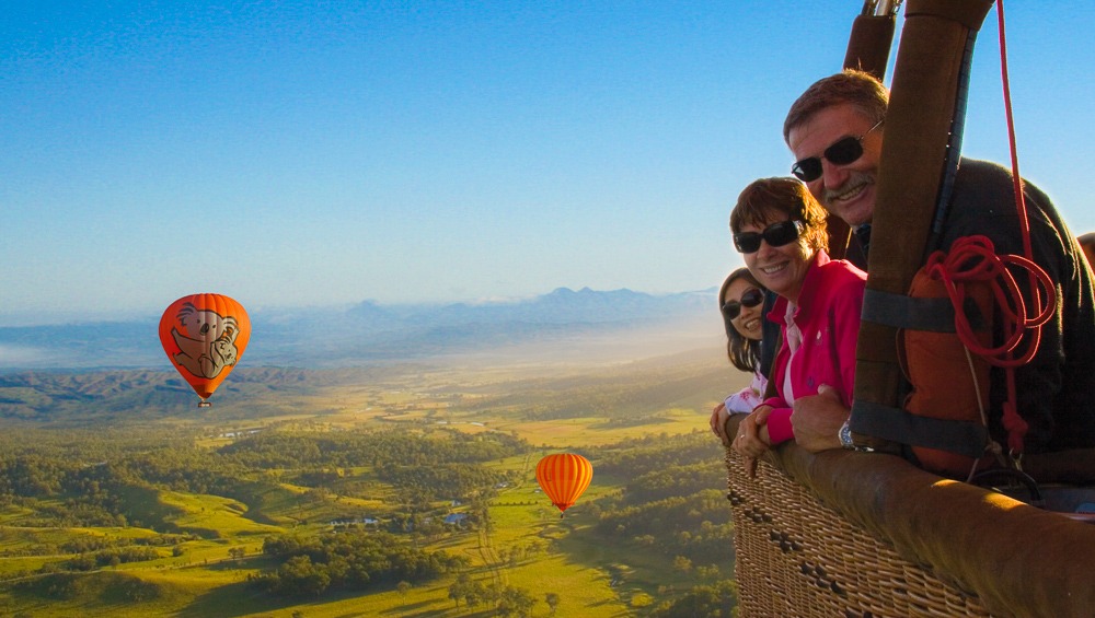 hot air balloon gold coast champagne balloons